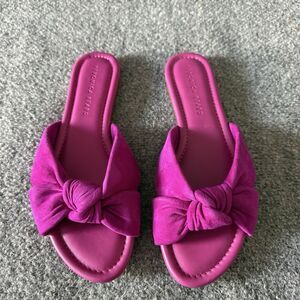 What Color Raspberry Looks Like Veronica Beard | Shoes | Veronica Beard Salton Raspberry Suede Slide ...
